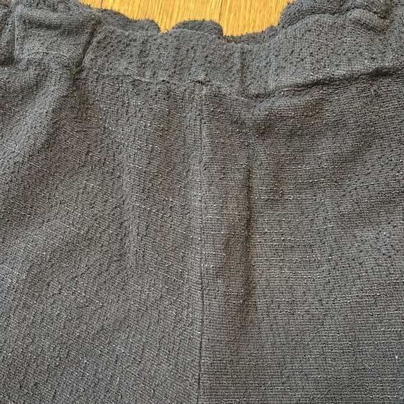 Madewell Shorts Knit Paperbag Black Tweed Size Small - Picture 4 of 7